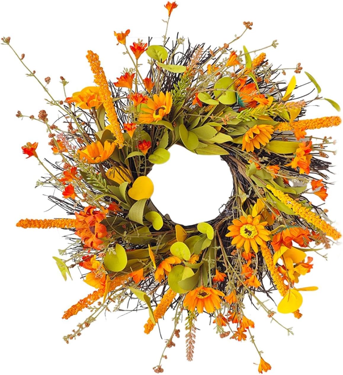 Generic Fall Harvest Wreath Door Hanger for Seasonal Home Decor 1
