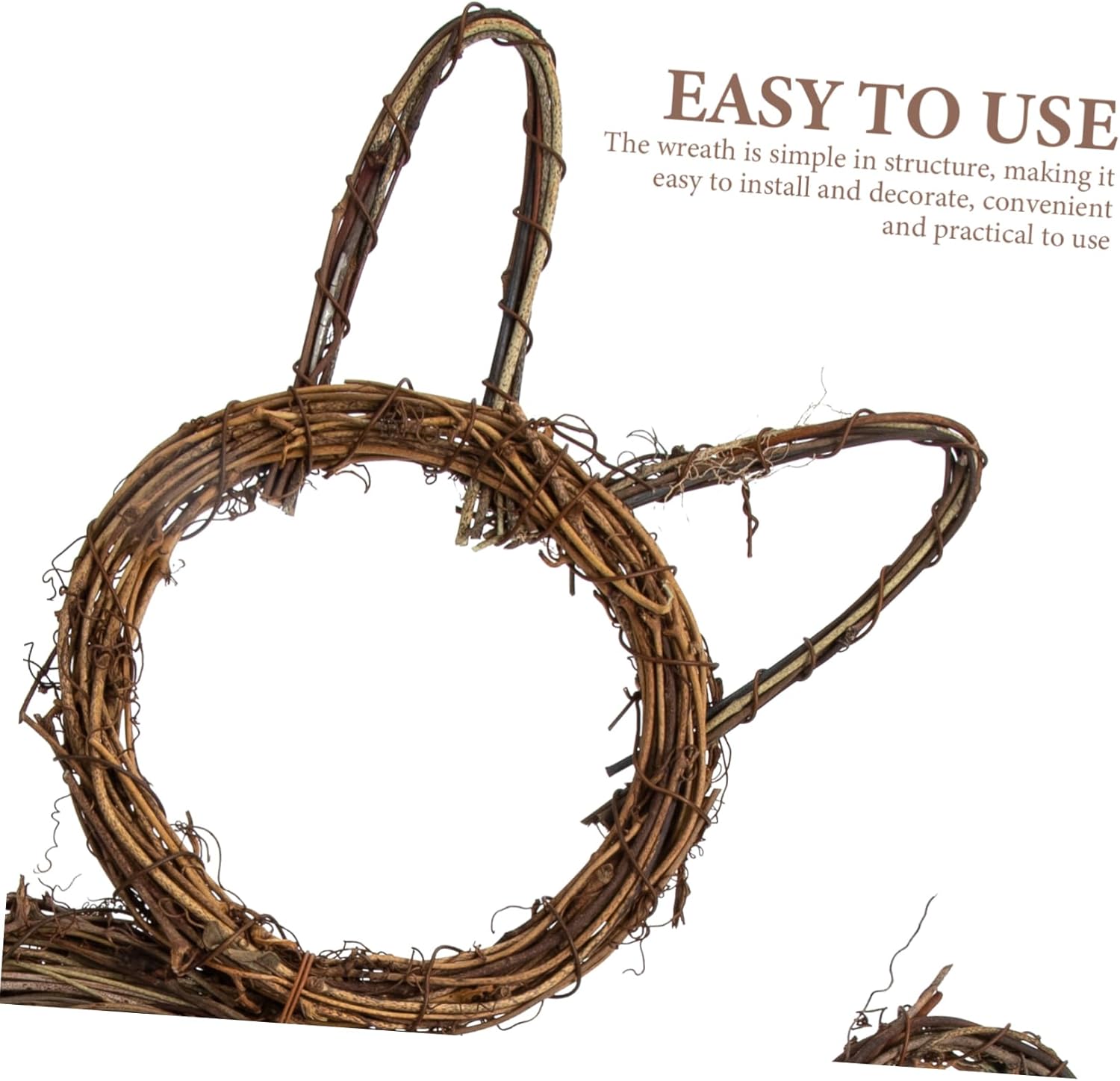 Healifty Cat Wreath Pendant for Door Hanging DIY Decor