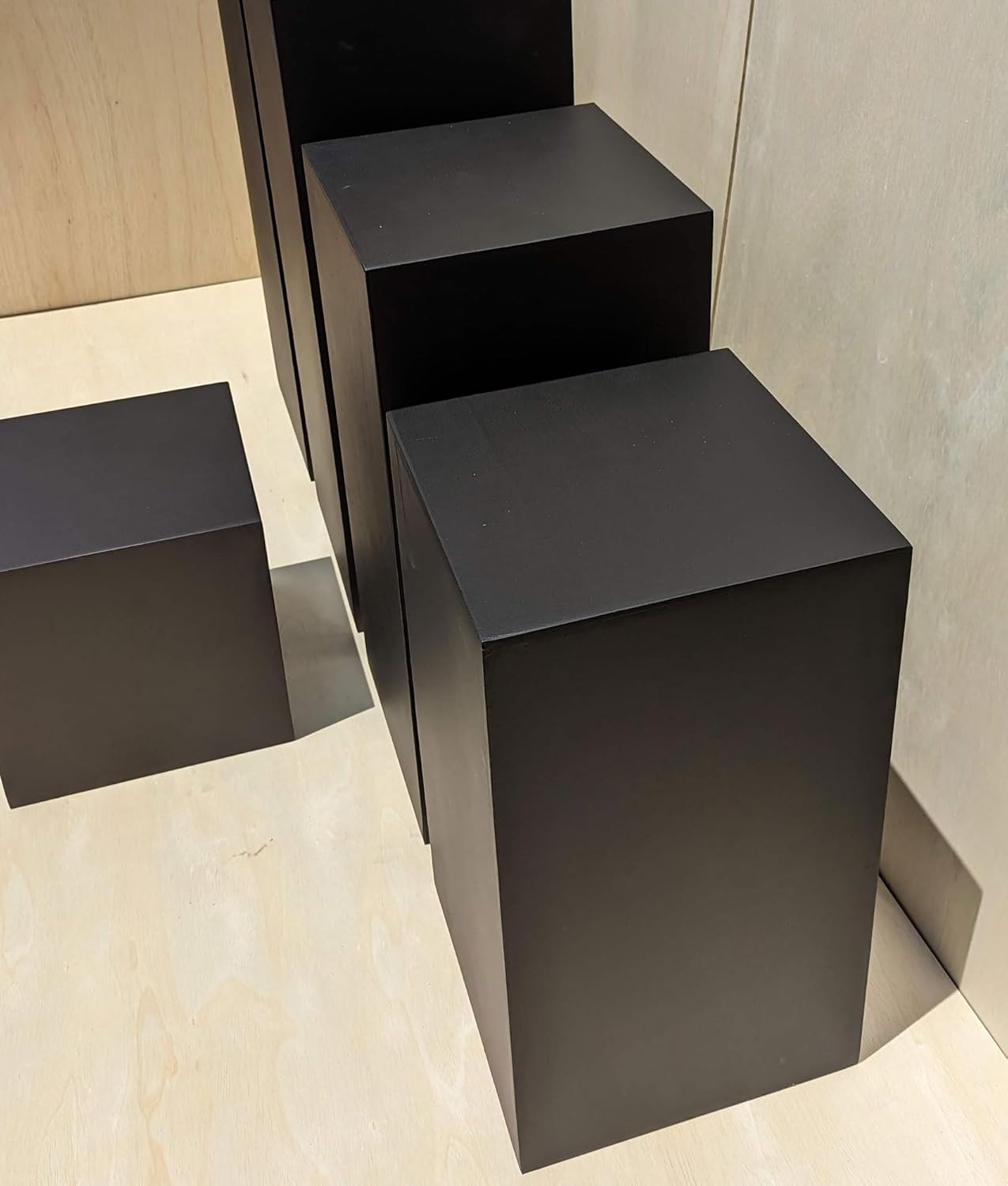 Generic 25 x 12 x 12 Matte Black Display Pedestal Stand