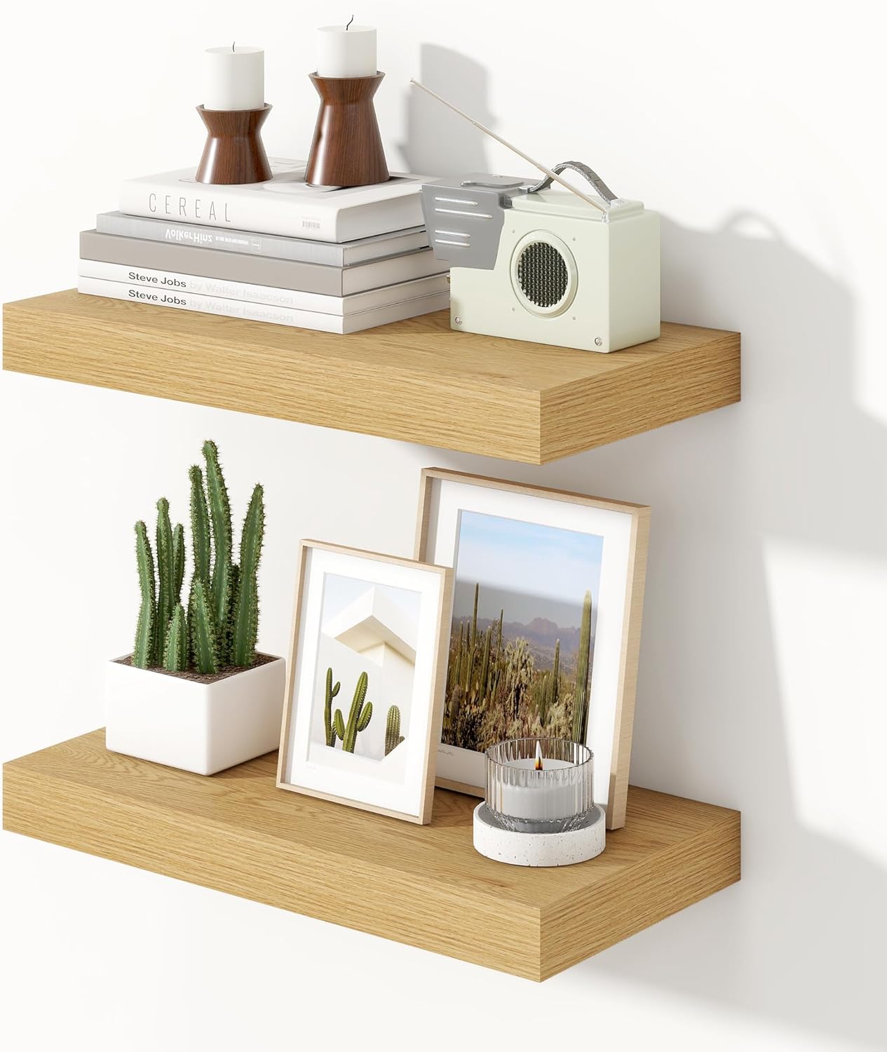 16 Inch Floating Shelves for Wall Oak
