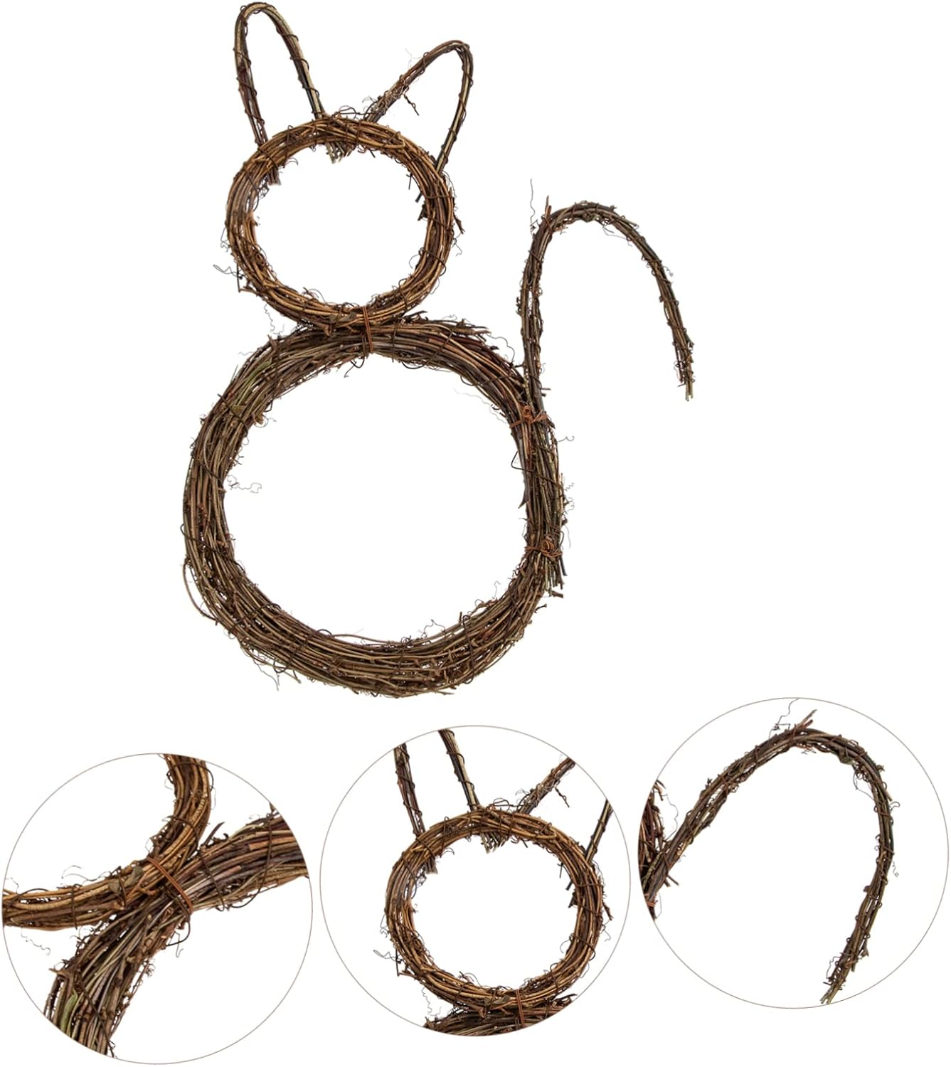 VOSAREA Cat Halloween Wreath Door Pendant DIY Decor