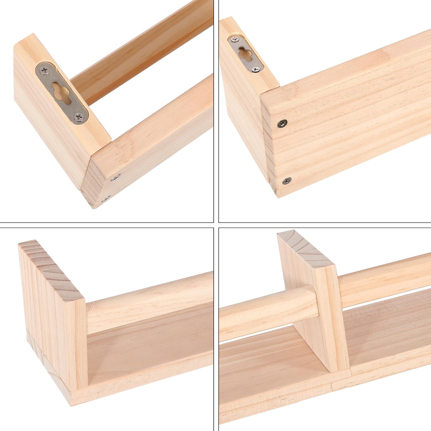 Birola 32 Inch Floating Bookshelf Set of 3
