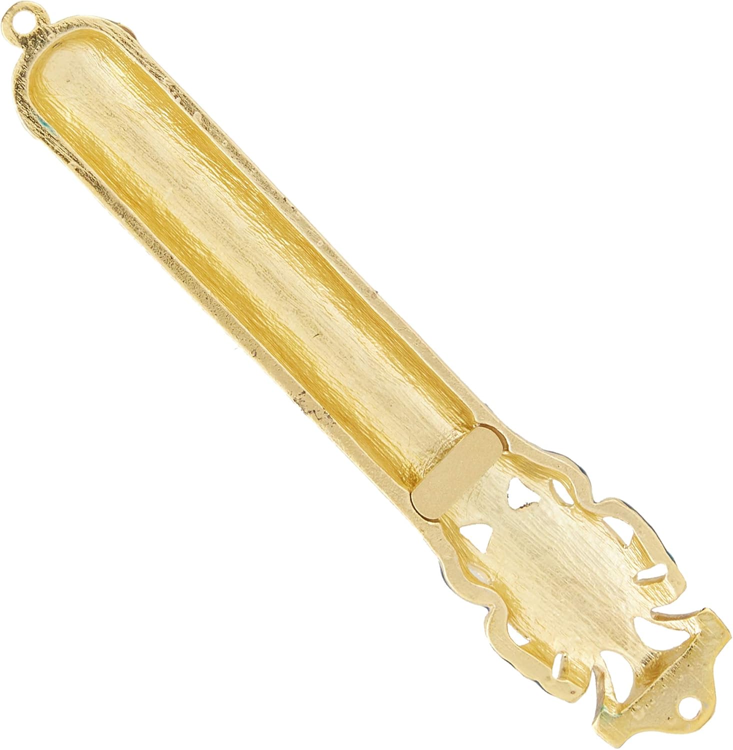 Matashi Blue Dove Mezuzah with Gold Accents and Crystals Door Decor