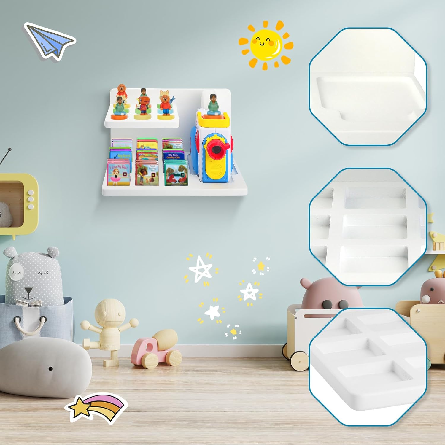 Little Tikes Story Dream Machine Floating Shelf Blue