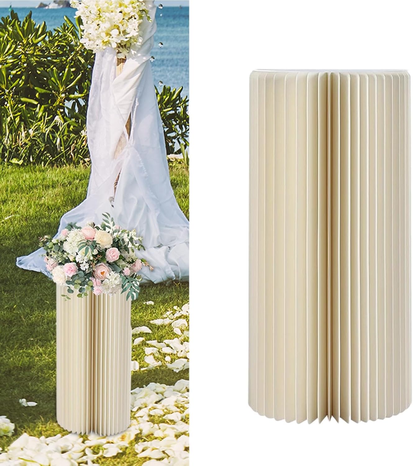 Cylinder Pedestal Stand for Wedding Decorations