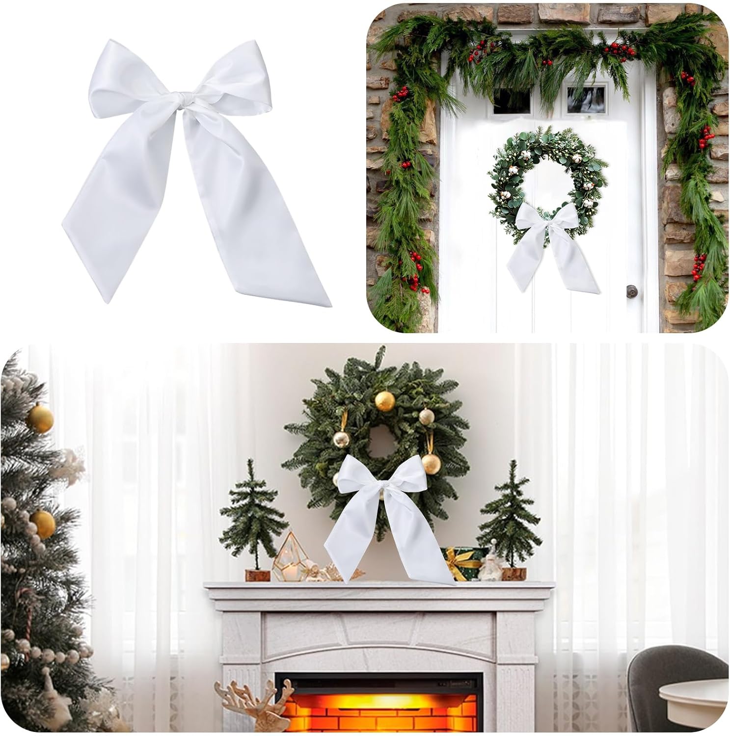 DIY Monogram Wreath Sash for Front Door Decor