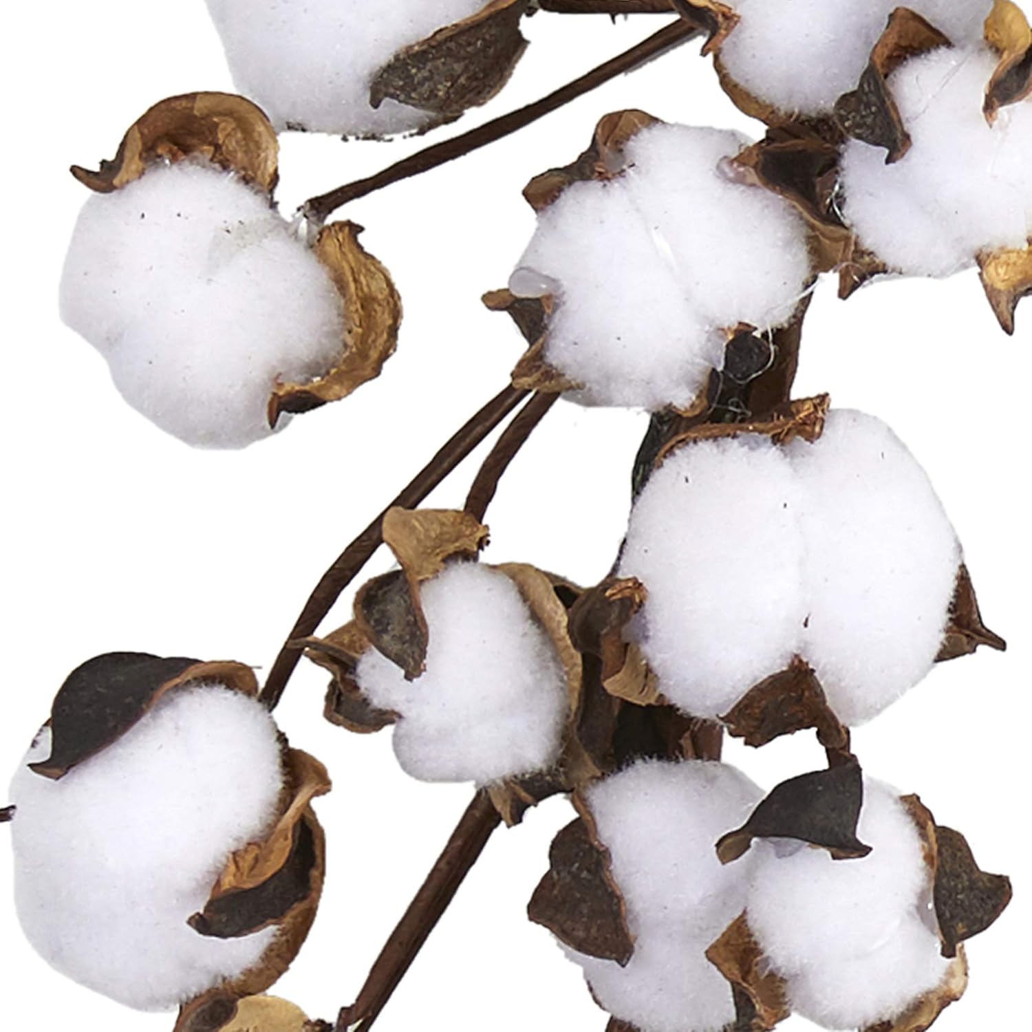 Nearly Natural 20in Cotton Ball Artificial Wreath