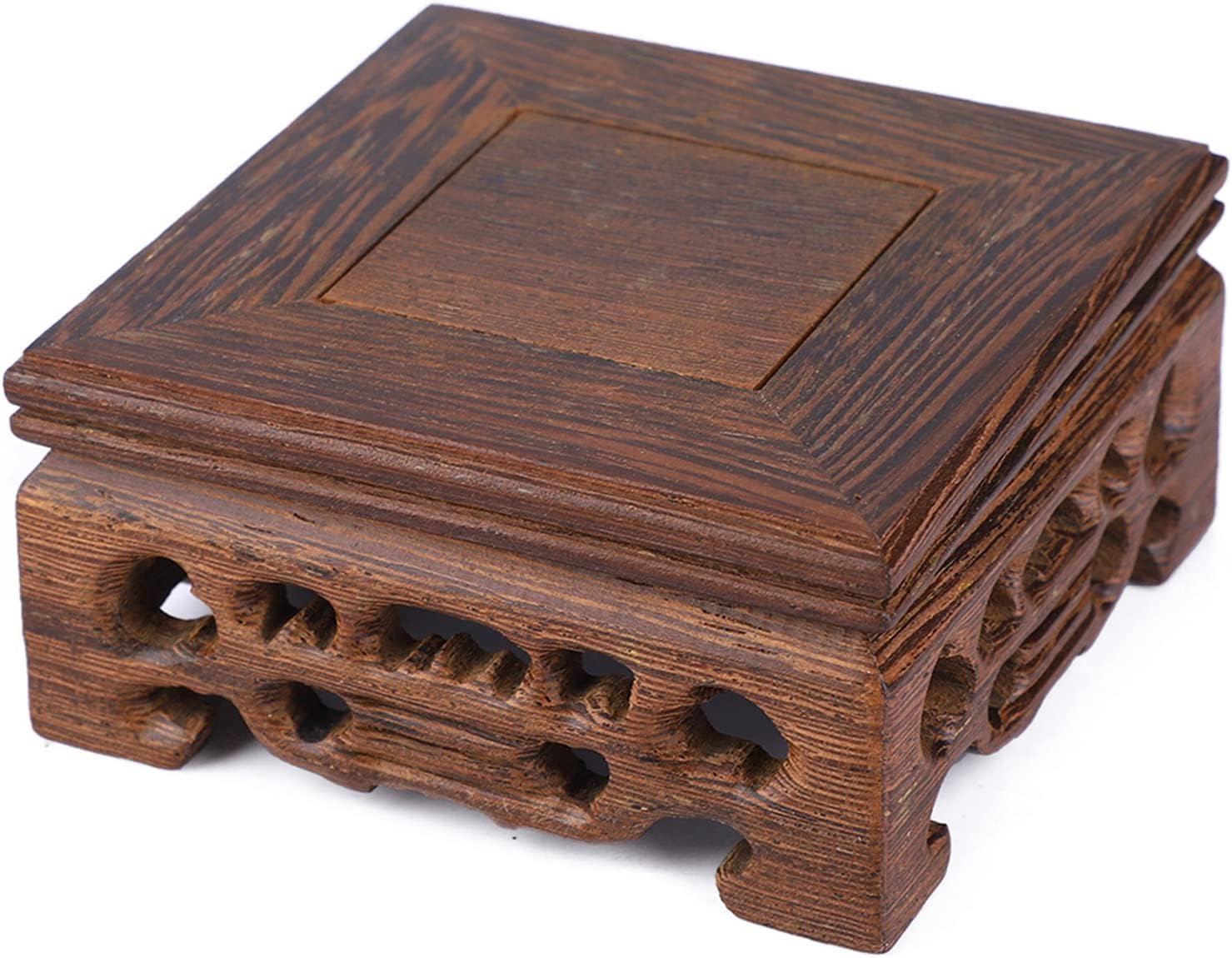 Hapivida Wood Display Stand for Teapot and Vase