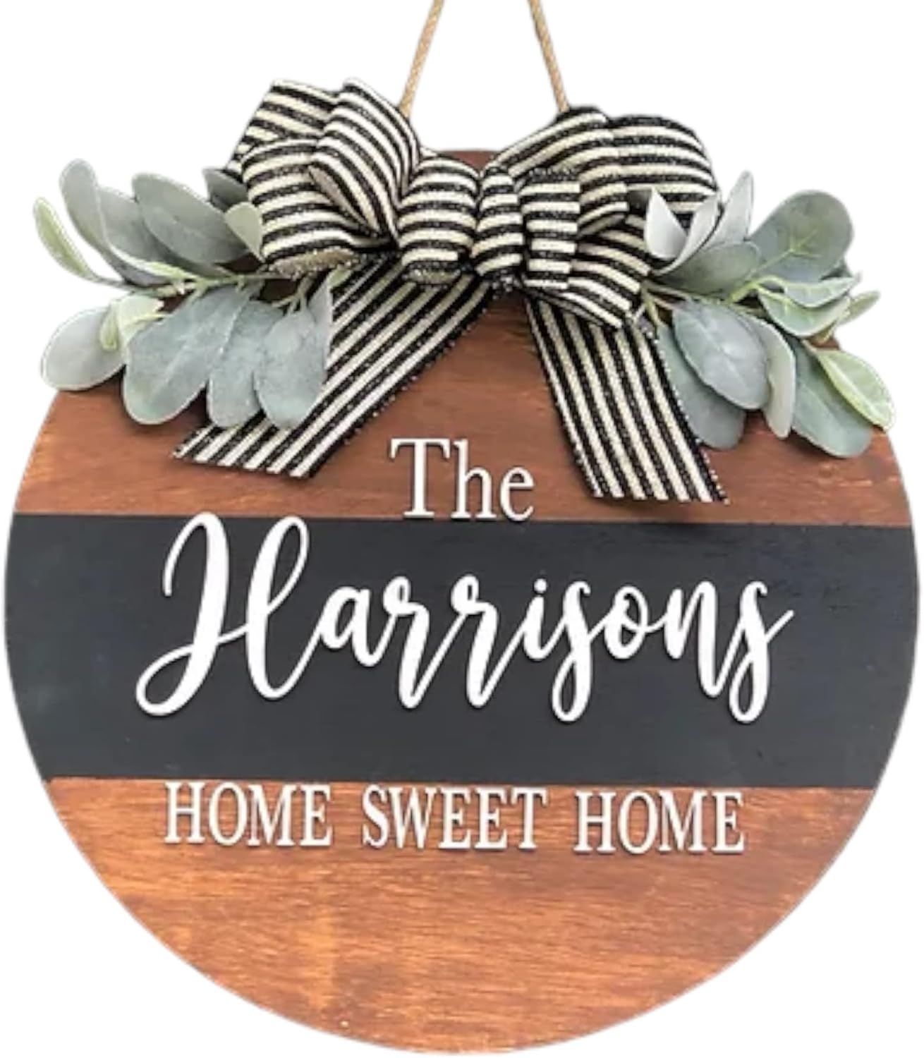 Home Sweet Home Personalized Door Wreath