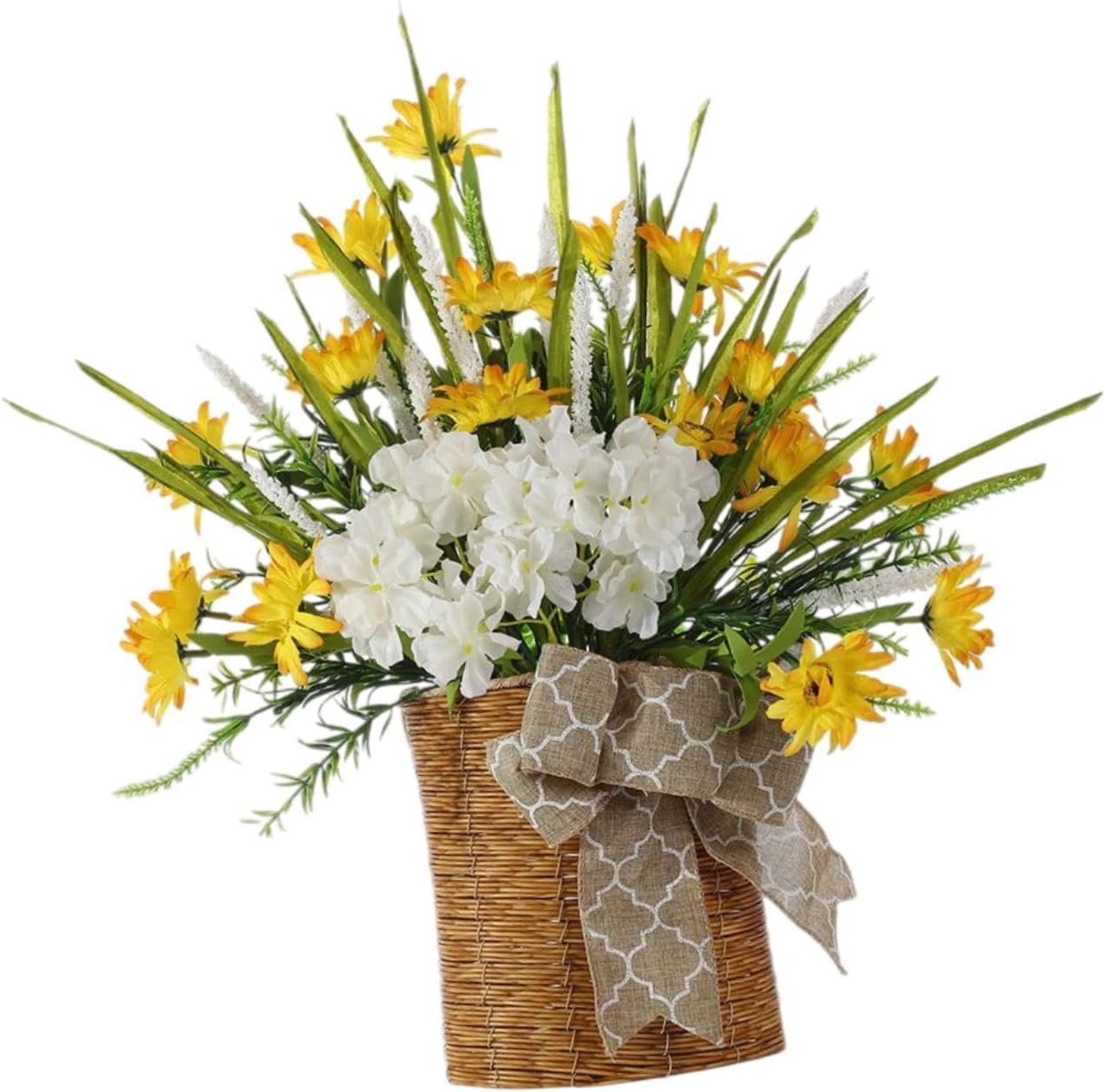 Elegant Artificial Flower Wreath for Front Door and Window