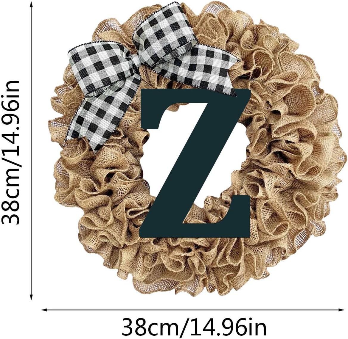 Unique Last Name Year Round Front Door Wreath 1