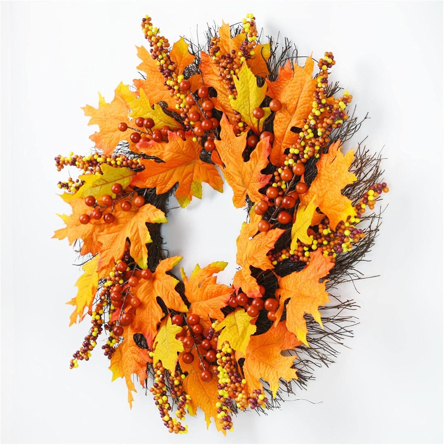 Handcrafted Fall Wreath for Front Door Decor