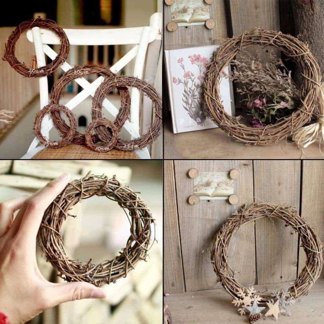 Halloween Swags Hangers 6Pcs Rattan Wreath Frame