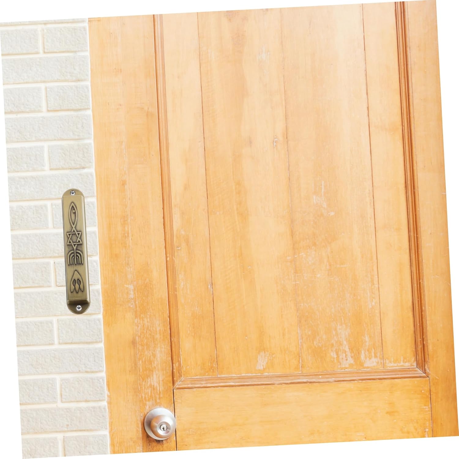 2pcs Jewish Blessing Door Post Decoration Mezuzah Cover Religious Craft