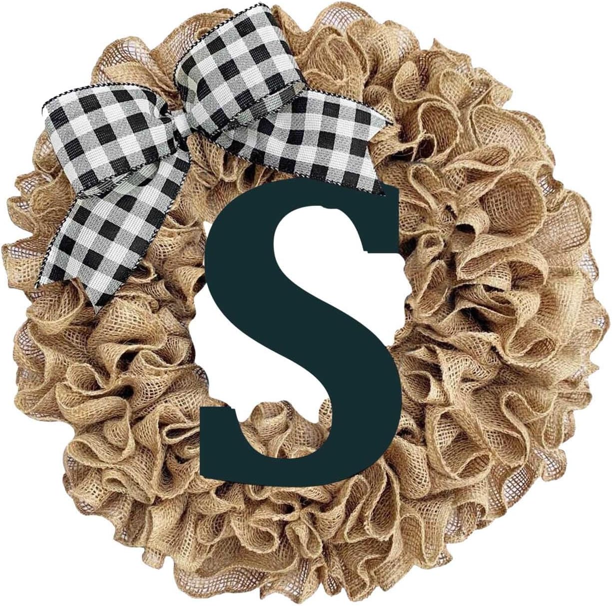 Unique Last Name Year Round Front Door Wreath