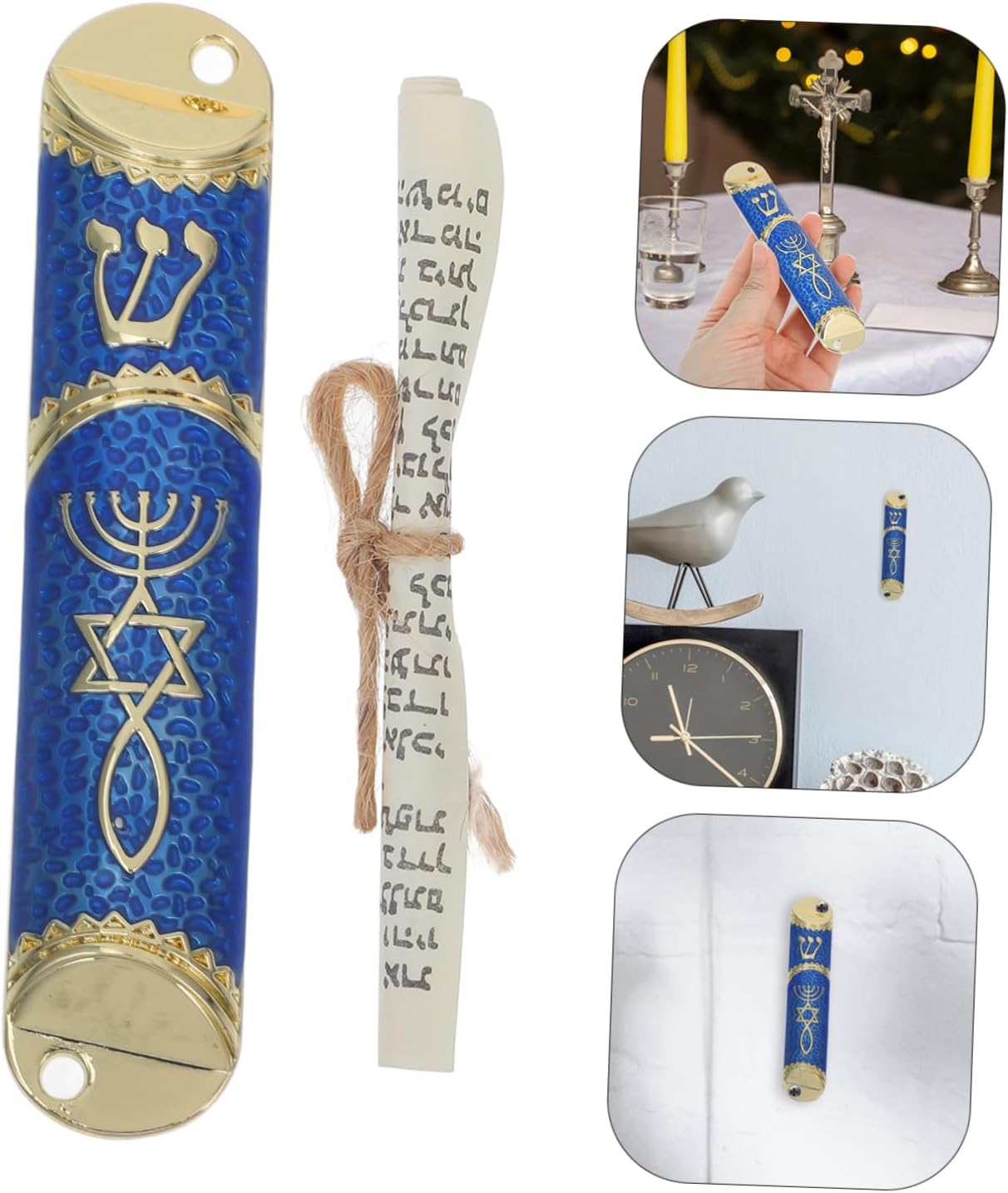 Classic Metal Mezuzah Door Decor