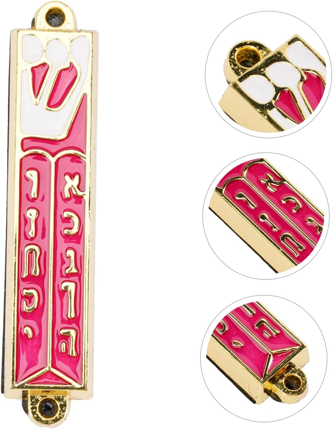 Amosfun Retro Metal Mezuzah for Door Gatepost
