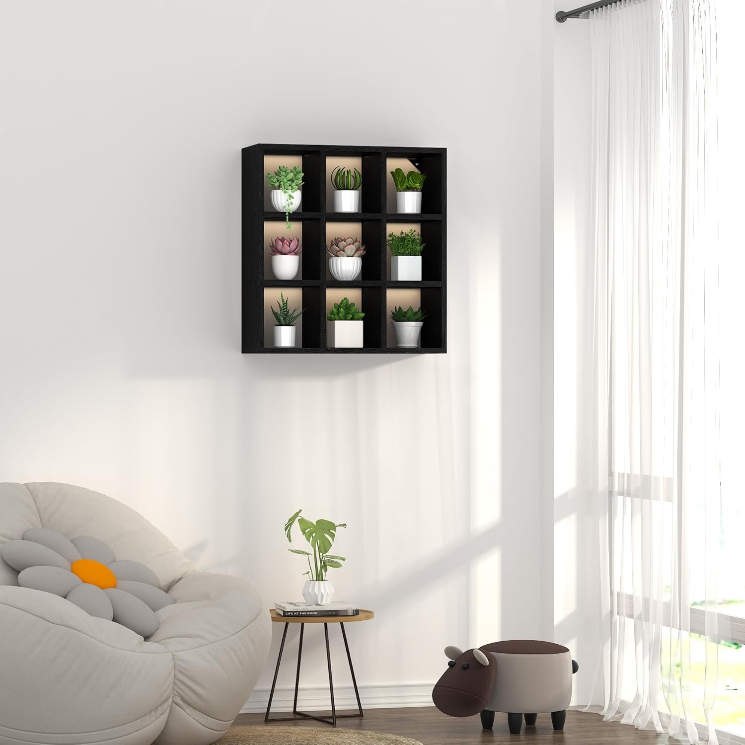 Helsin 9 Grid Coffee Mug Display Rack