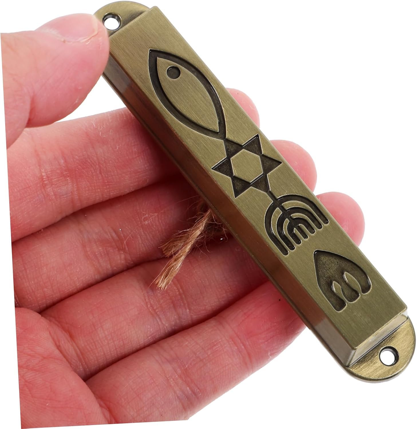 2pcs Jewish Blessing Door Post Decoration Mezuzah Cover Religious Craft