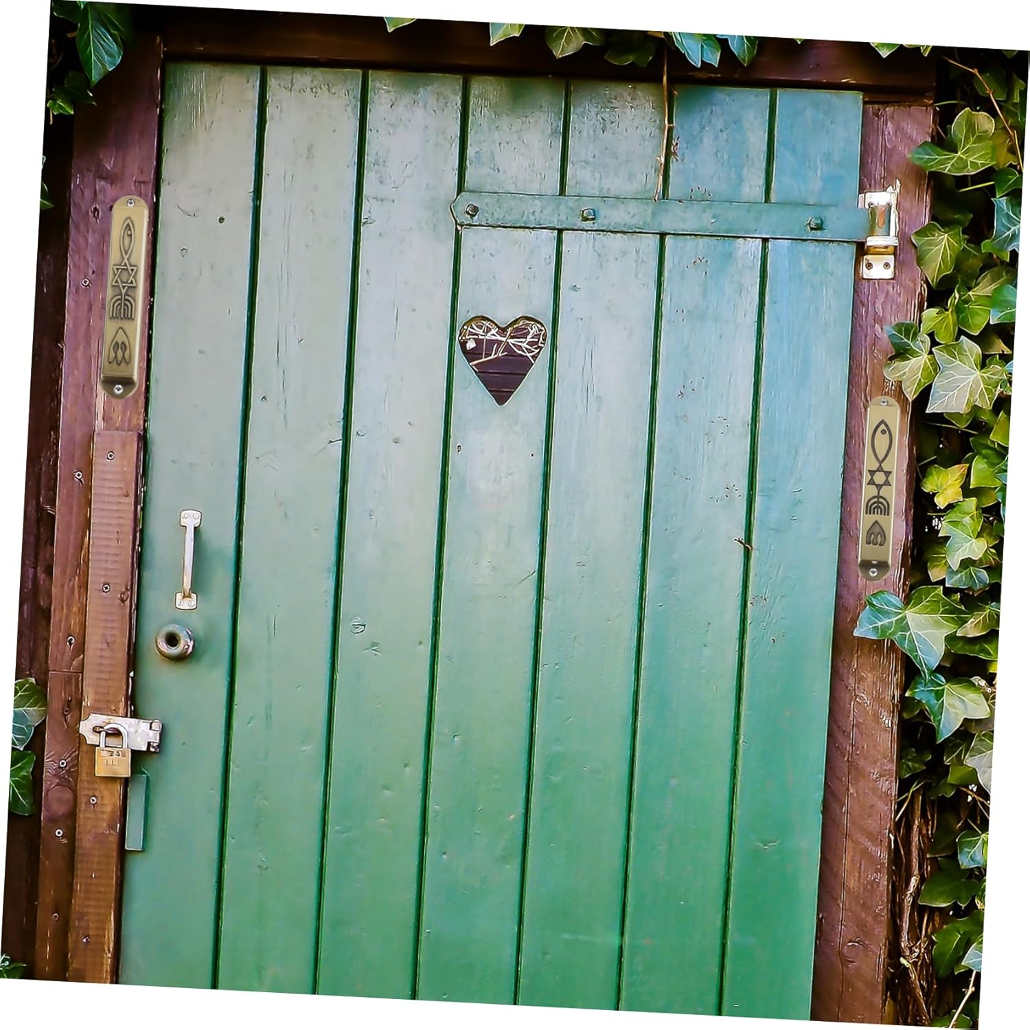 2pcs Jewish Blessing Door Post Decoration Mezuzah Cover Religious Craft