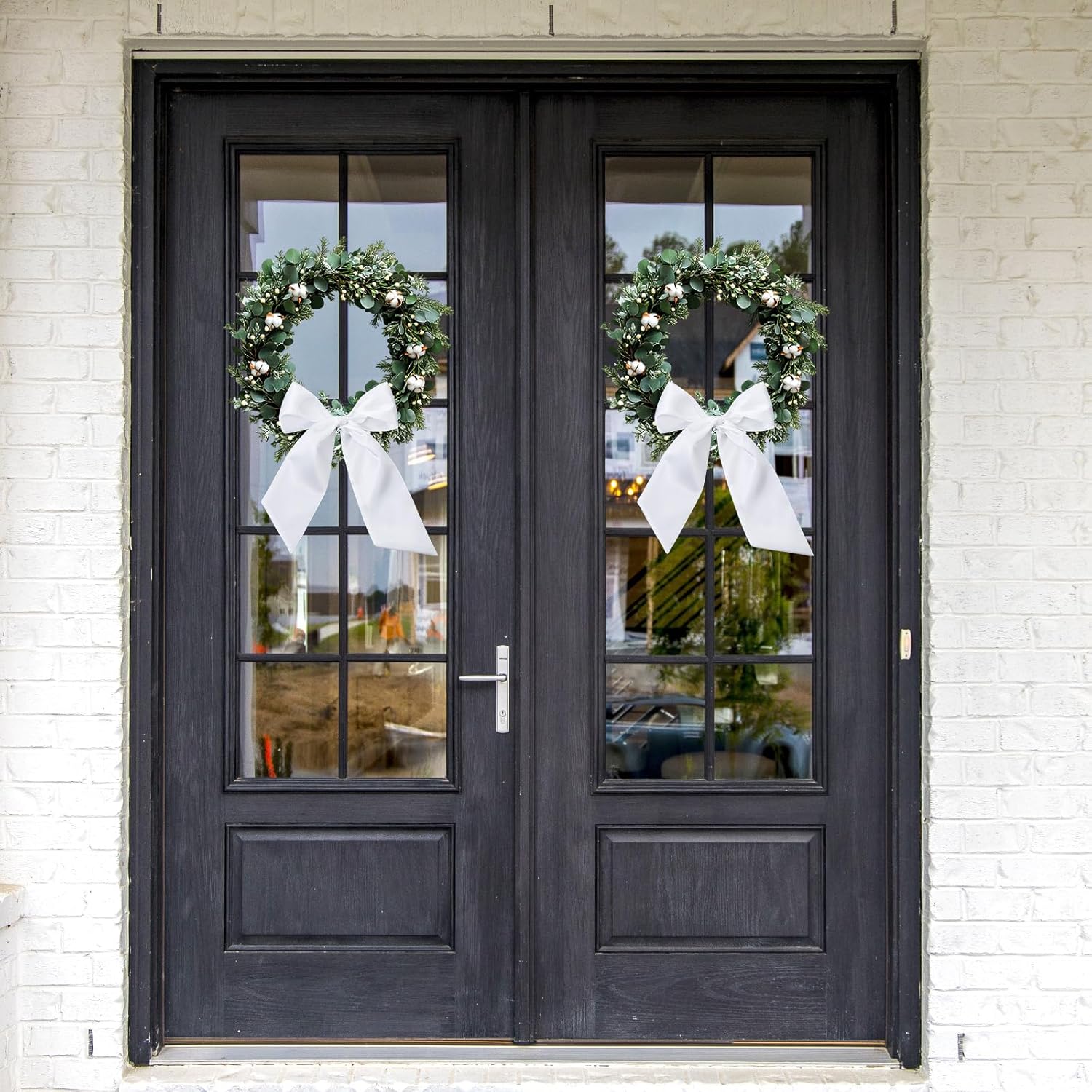 DIY Monogram Wreath Sash for Front Door Decor