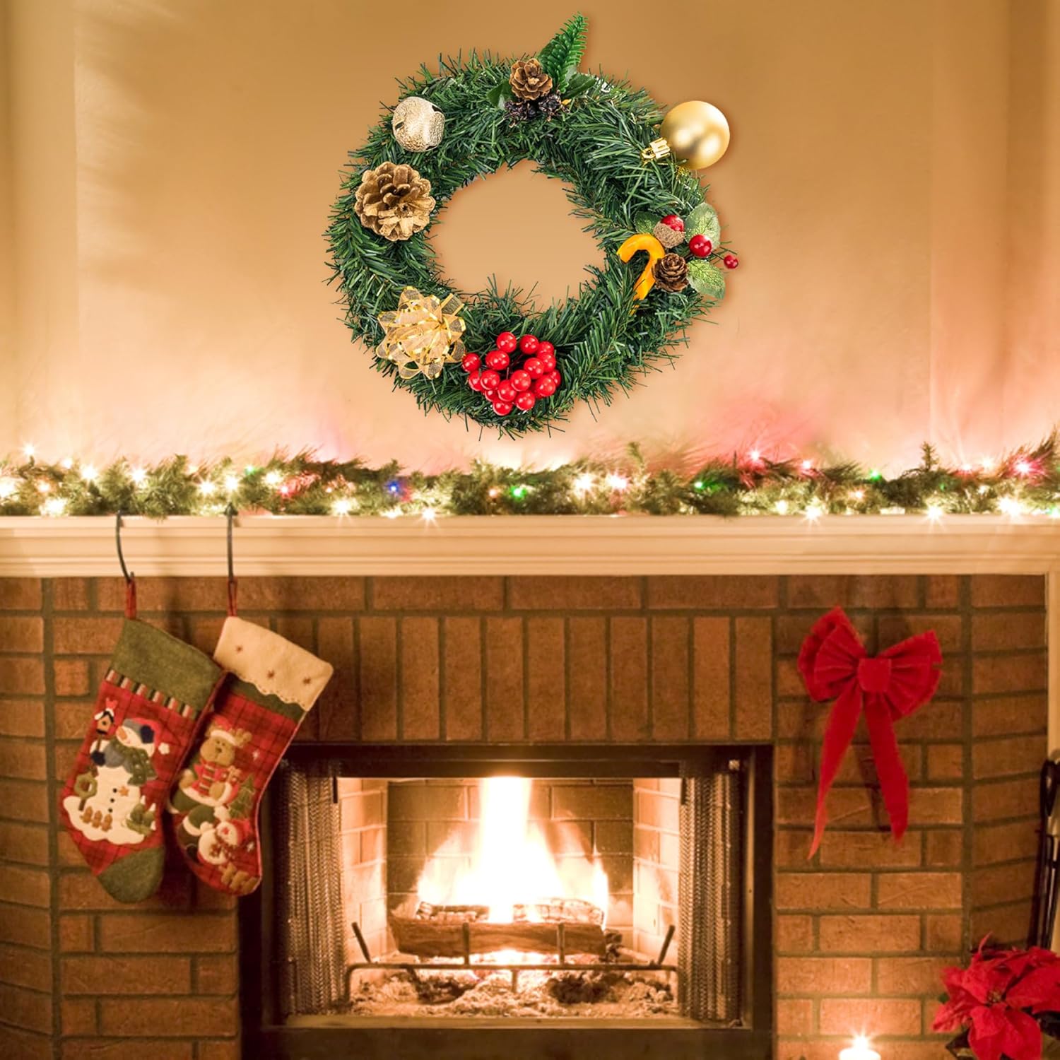 Eioflia Natural Grapevine Wreath 5 Pcs 787 Inch