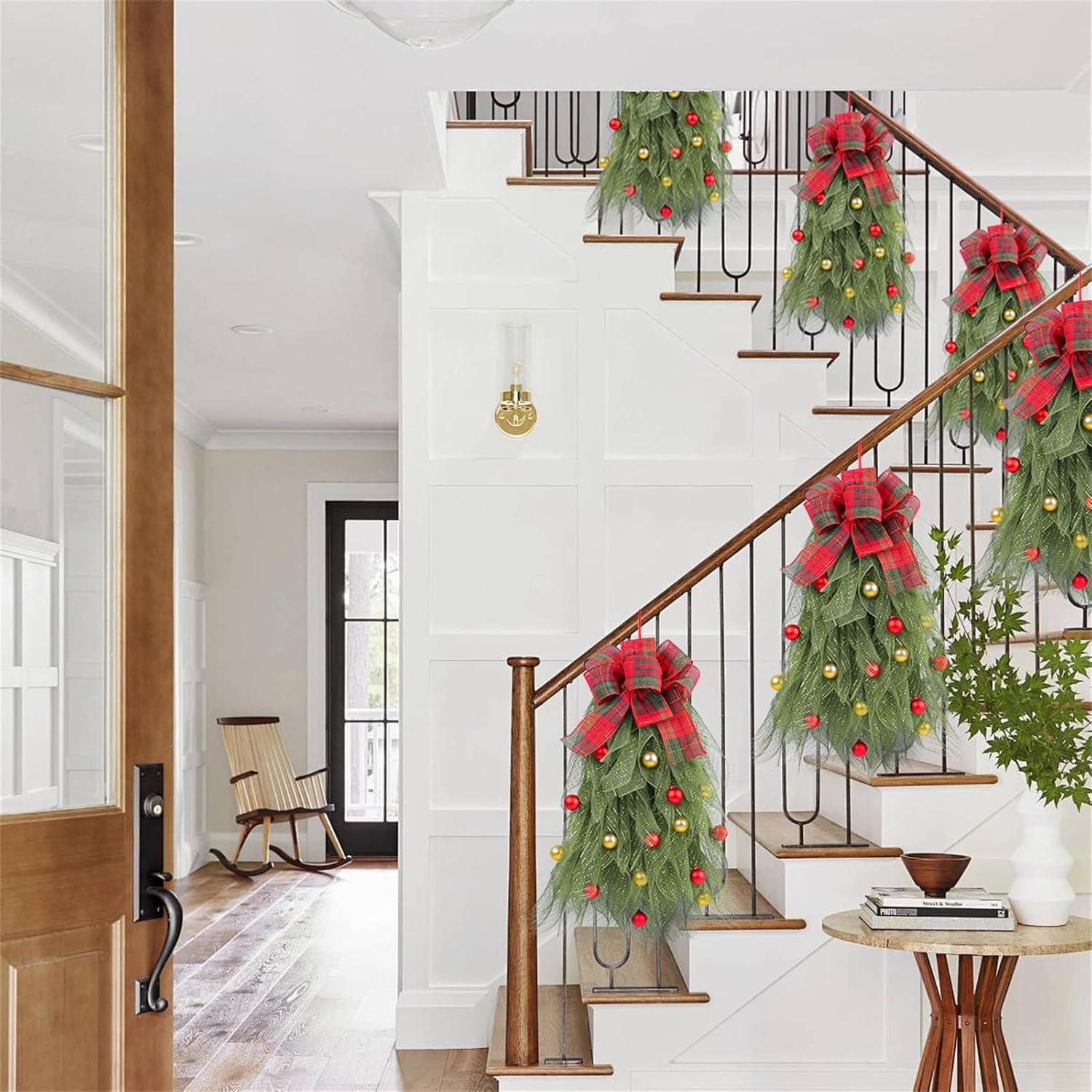 Stylish Handmade Christmas Wreath for Front Door
