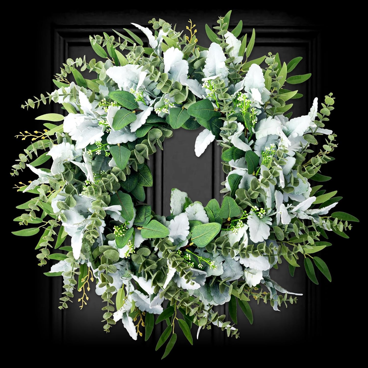 26 Inch Eucalyptus Front Door Wreath for All Seasons