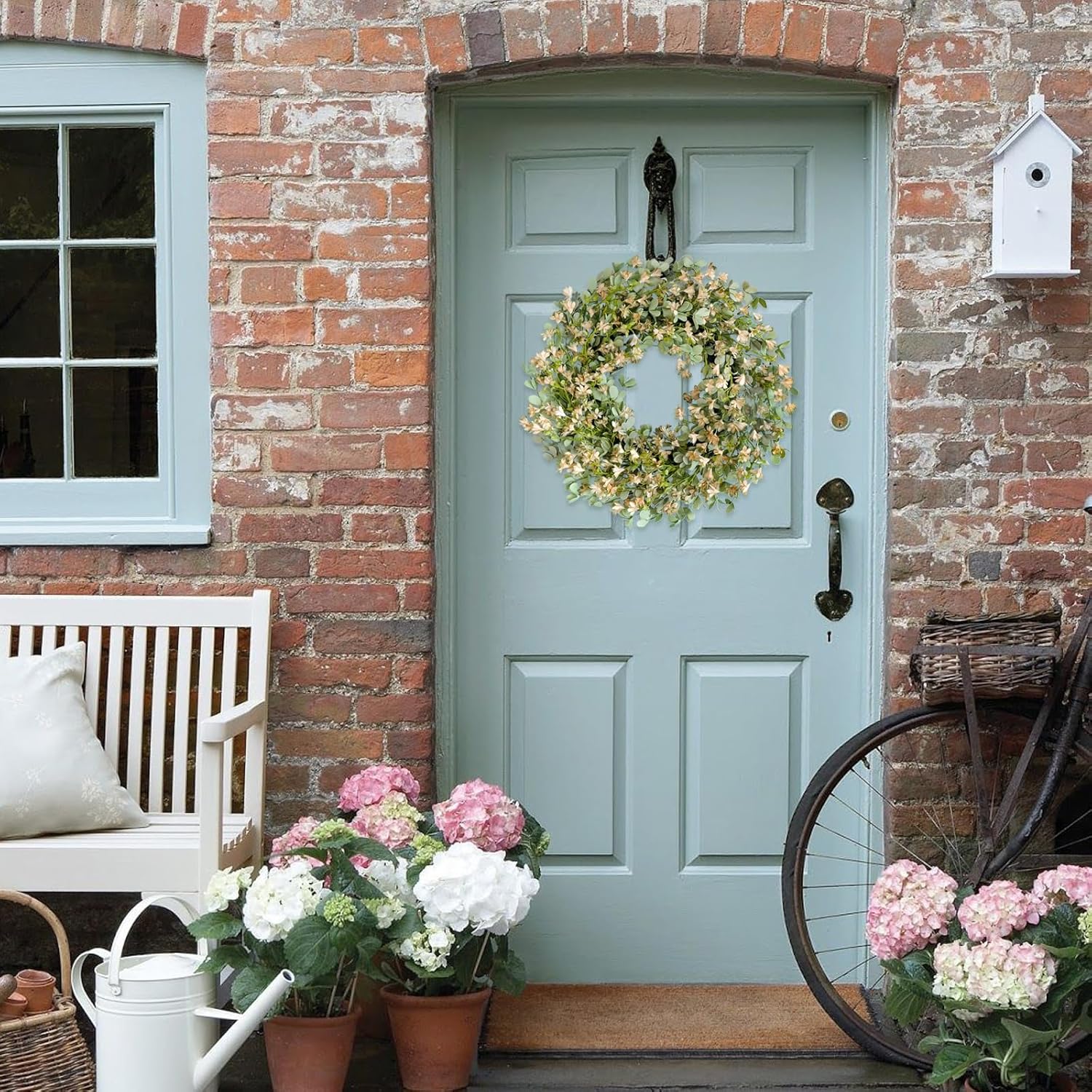 Summer 24-Inch Wreath for Front Porch and Patio Decor