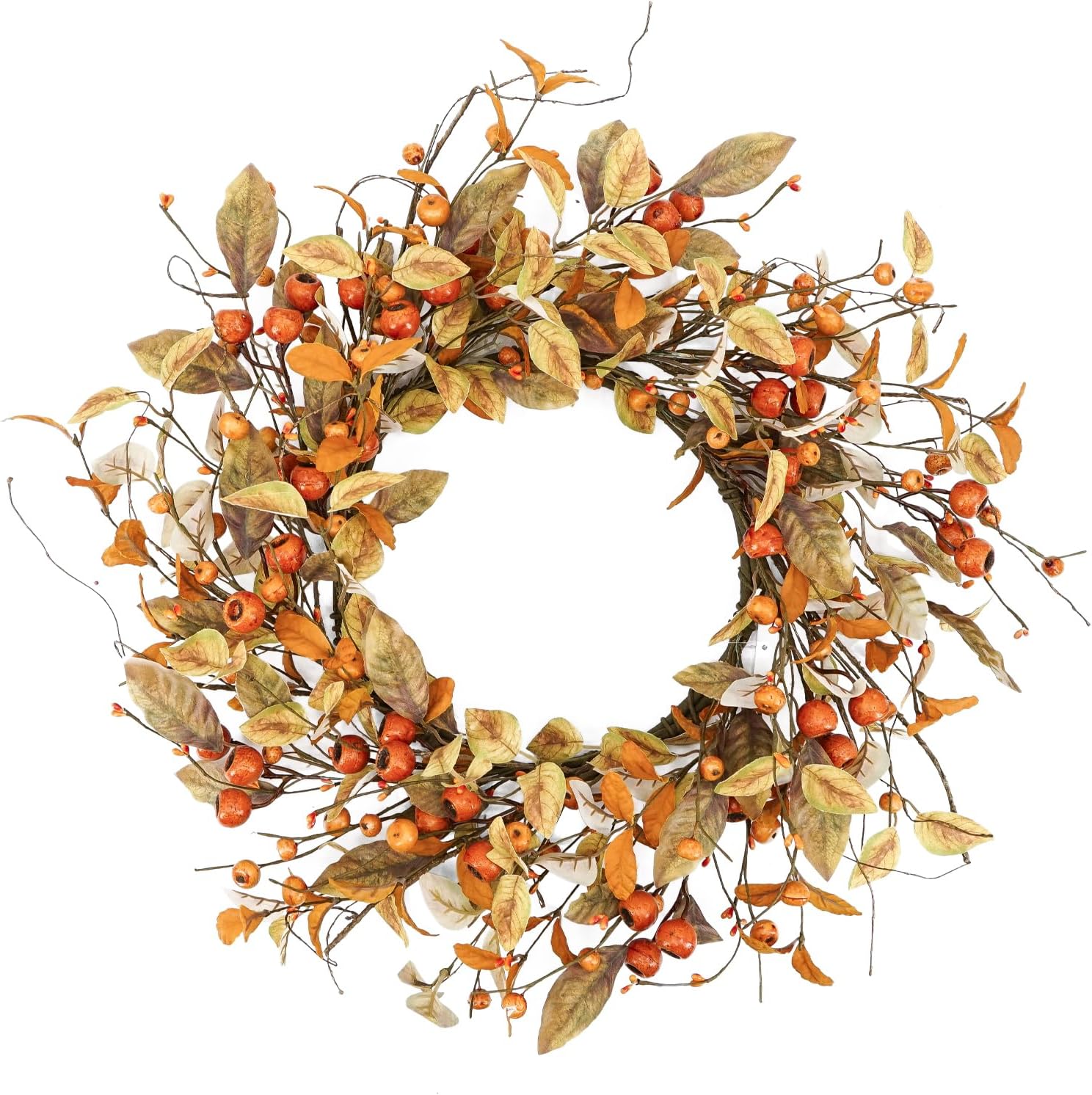 YNYLCHMX 18 Fall Wreath for Front Door