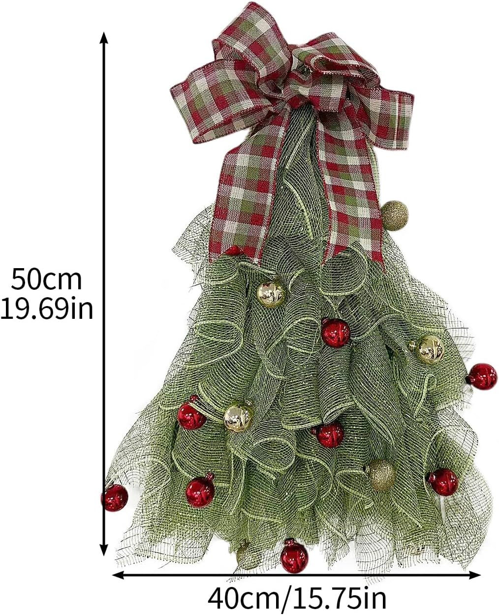 Handmade Silk Christmas Wreath for Front Door 1