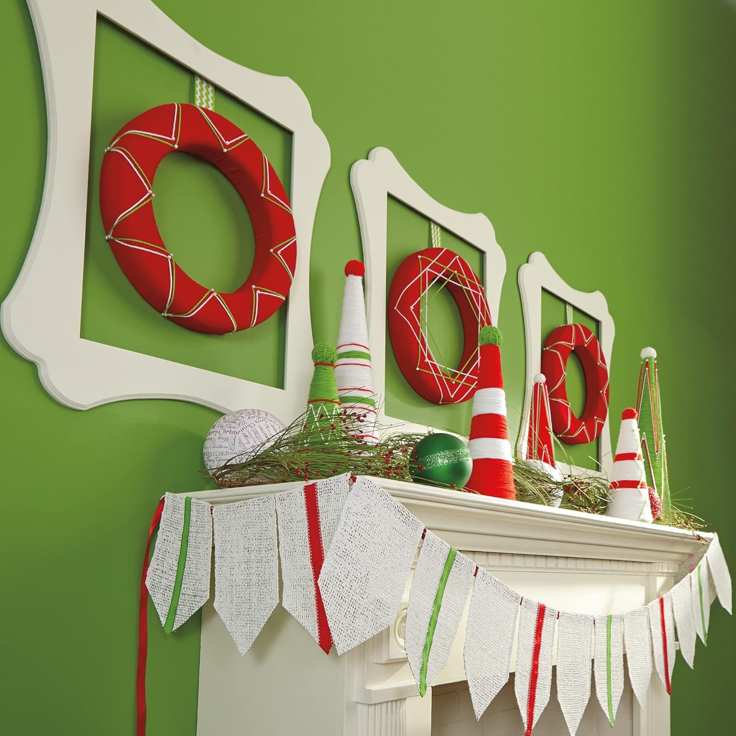 FloraCraft CraftFom Wreath White 125x118