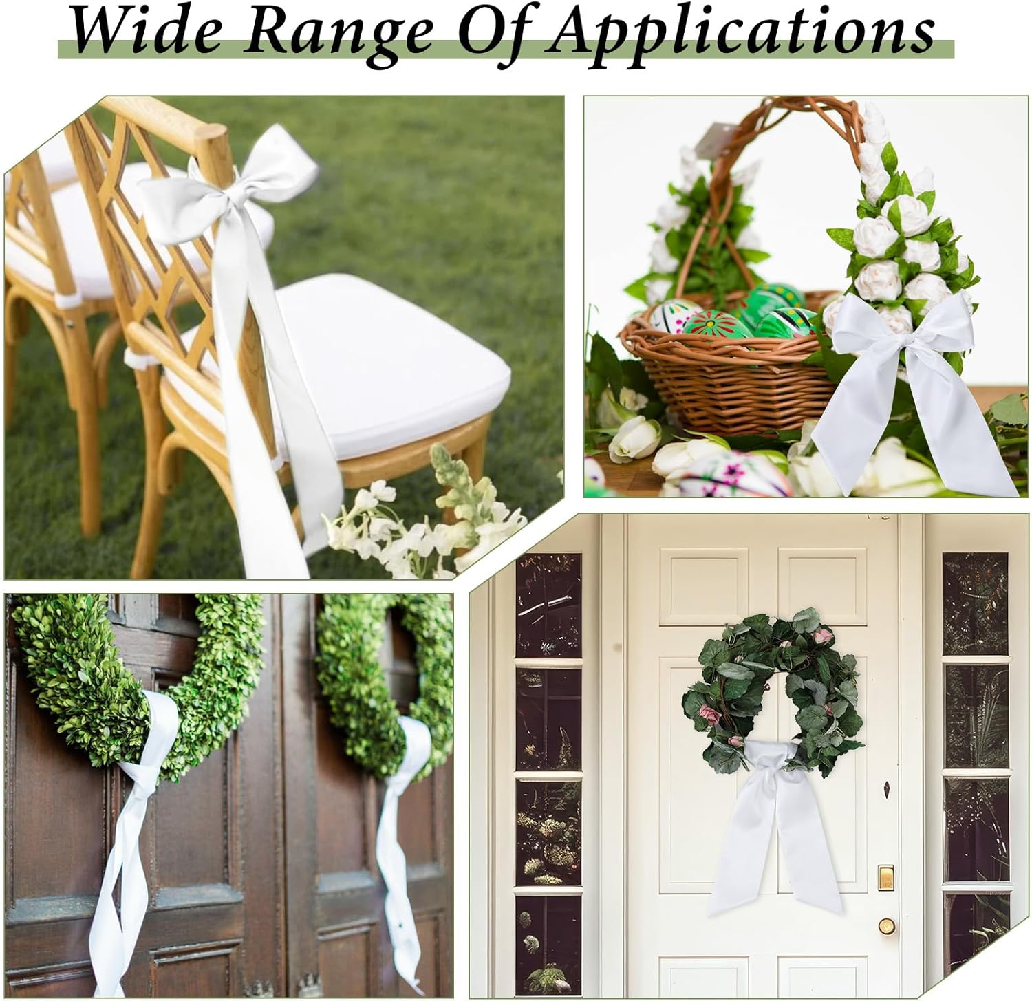 DIY Monogram Wreath Sash for Front Door Decor
