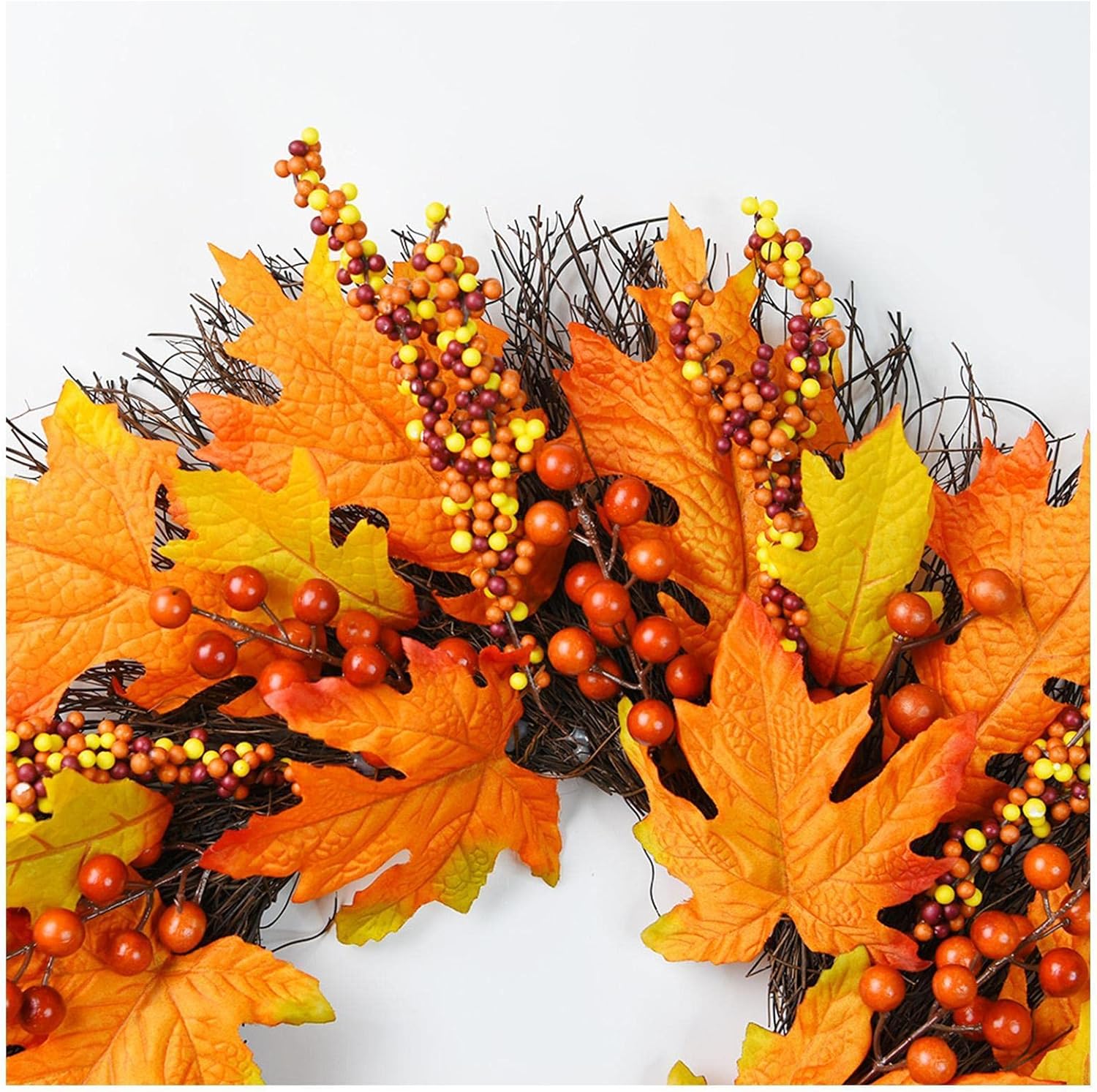Handcrafted Fall Wreath for Front Door Decor