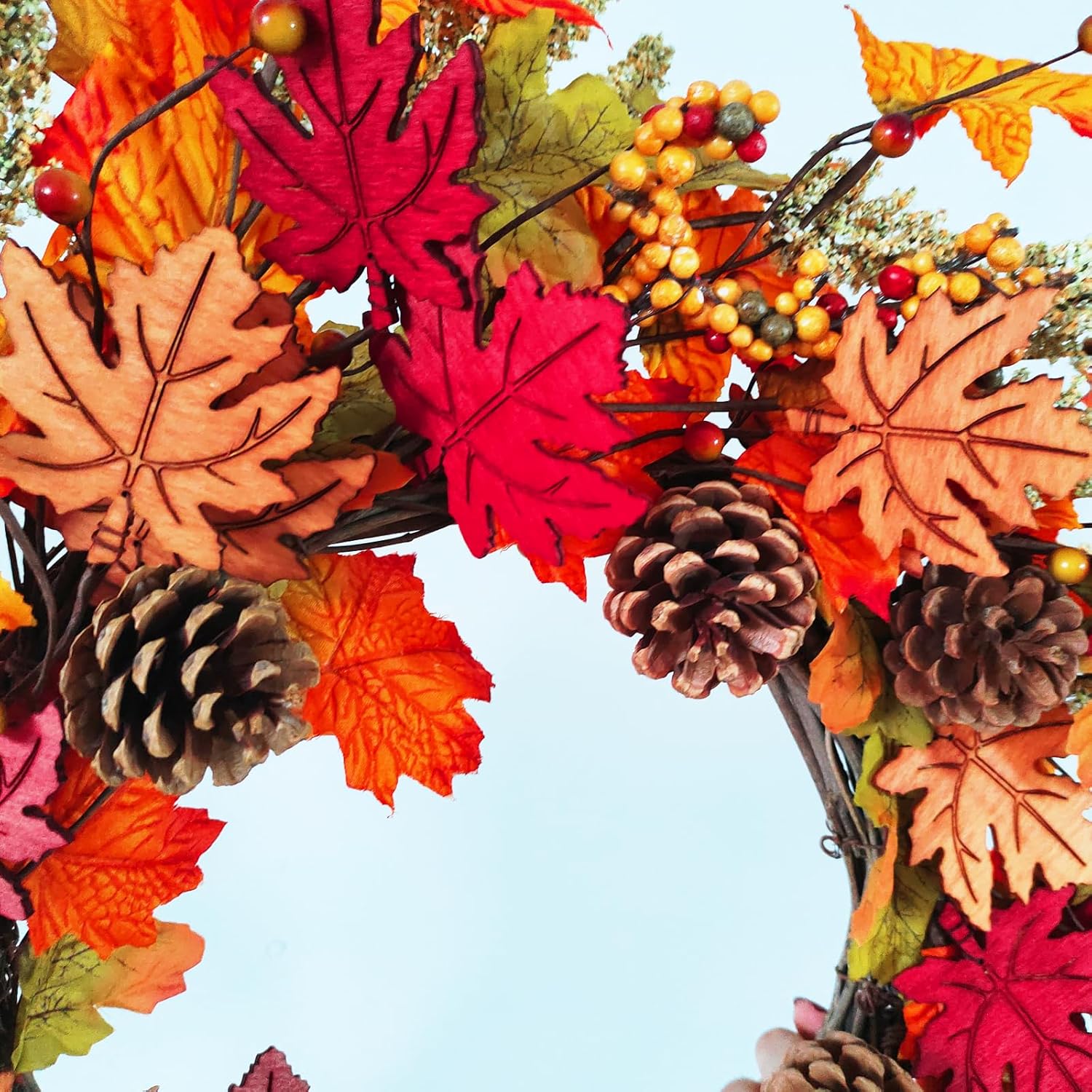Cacise Fall Wreath 24 Autumn Door Decoration