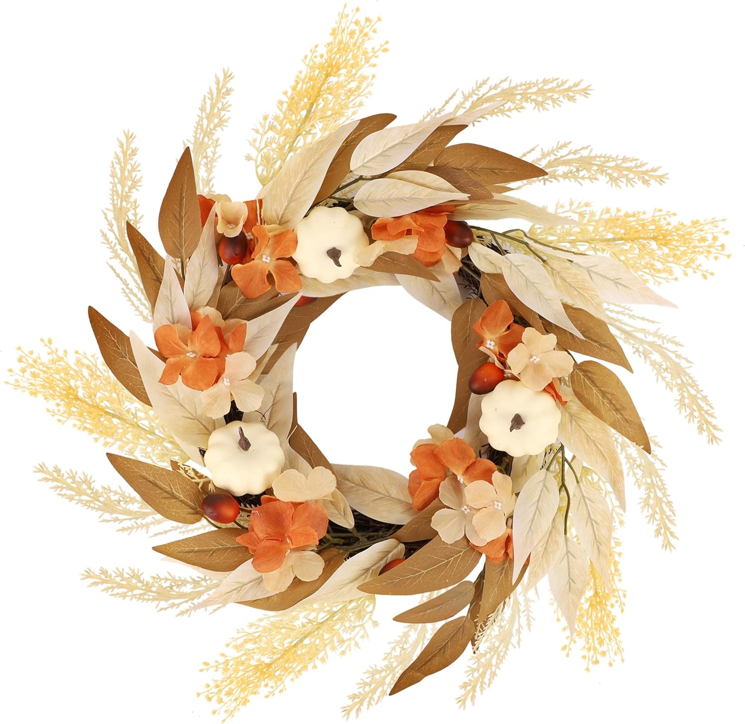 Winemana Fall Wreath for Front Door Thanksgiving Decor