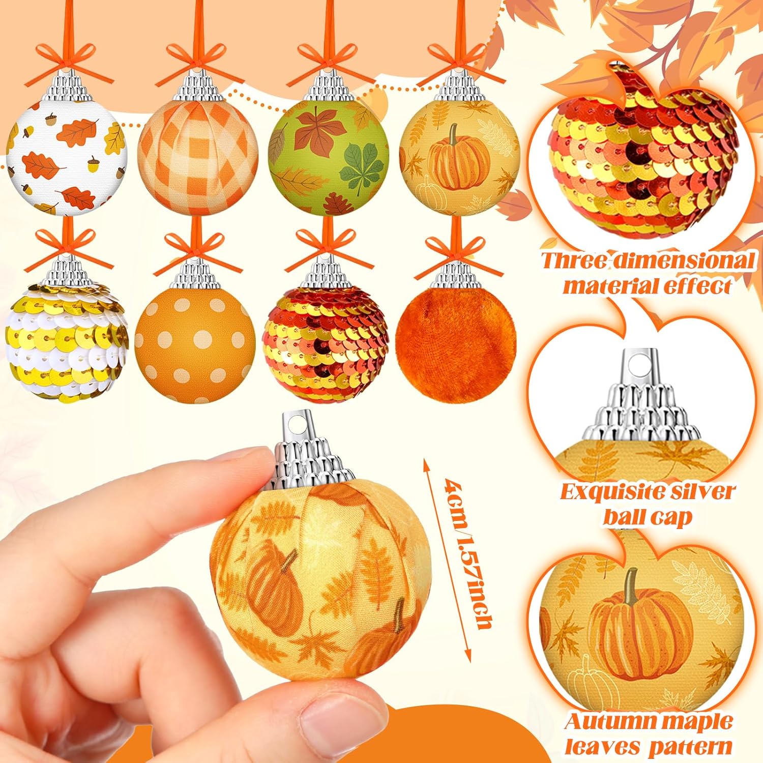 Riceshoot 24 Pcs Fall Tree Decorations