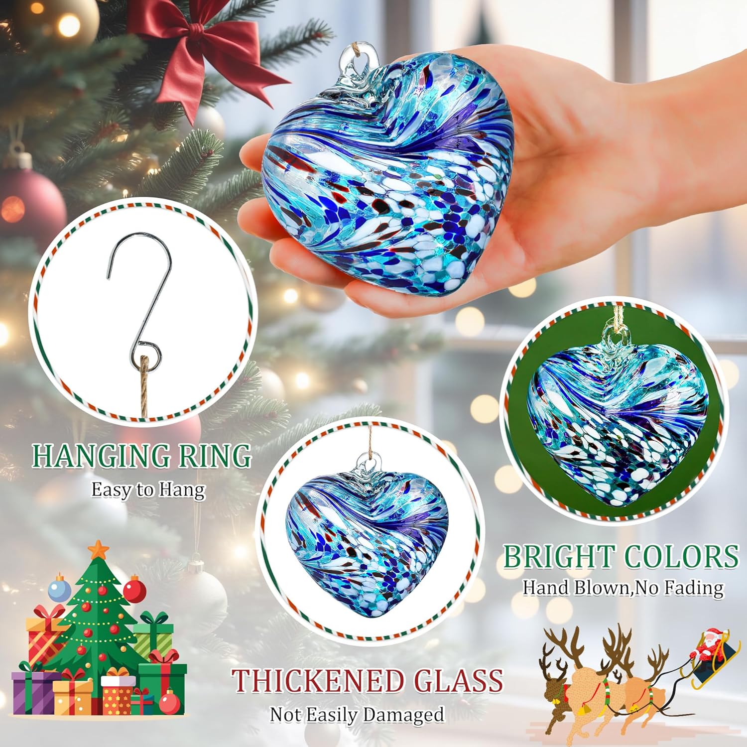 Hand Blown Glass Gazing Balls for Garden and Christmas Decoration