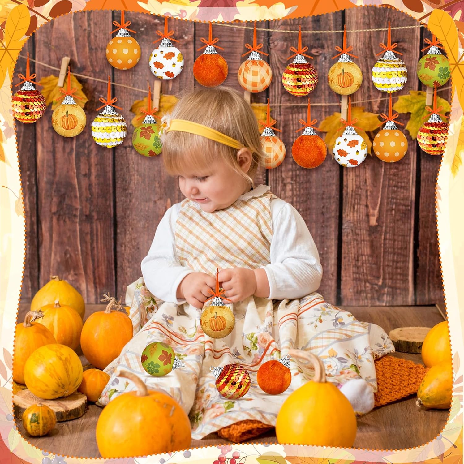 Riceshoot 24 Pcs Fall Tree Decorations