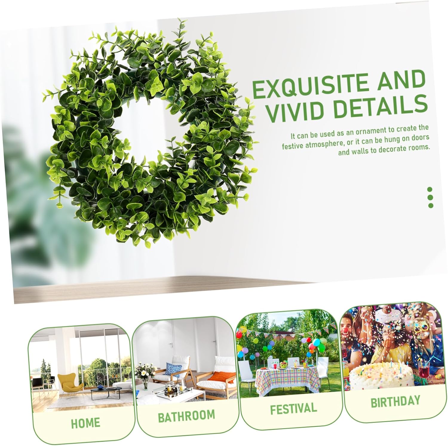 Eucalyptus Wreath for Home Decor and Porch Fall Decoration