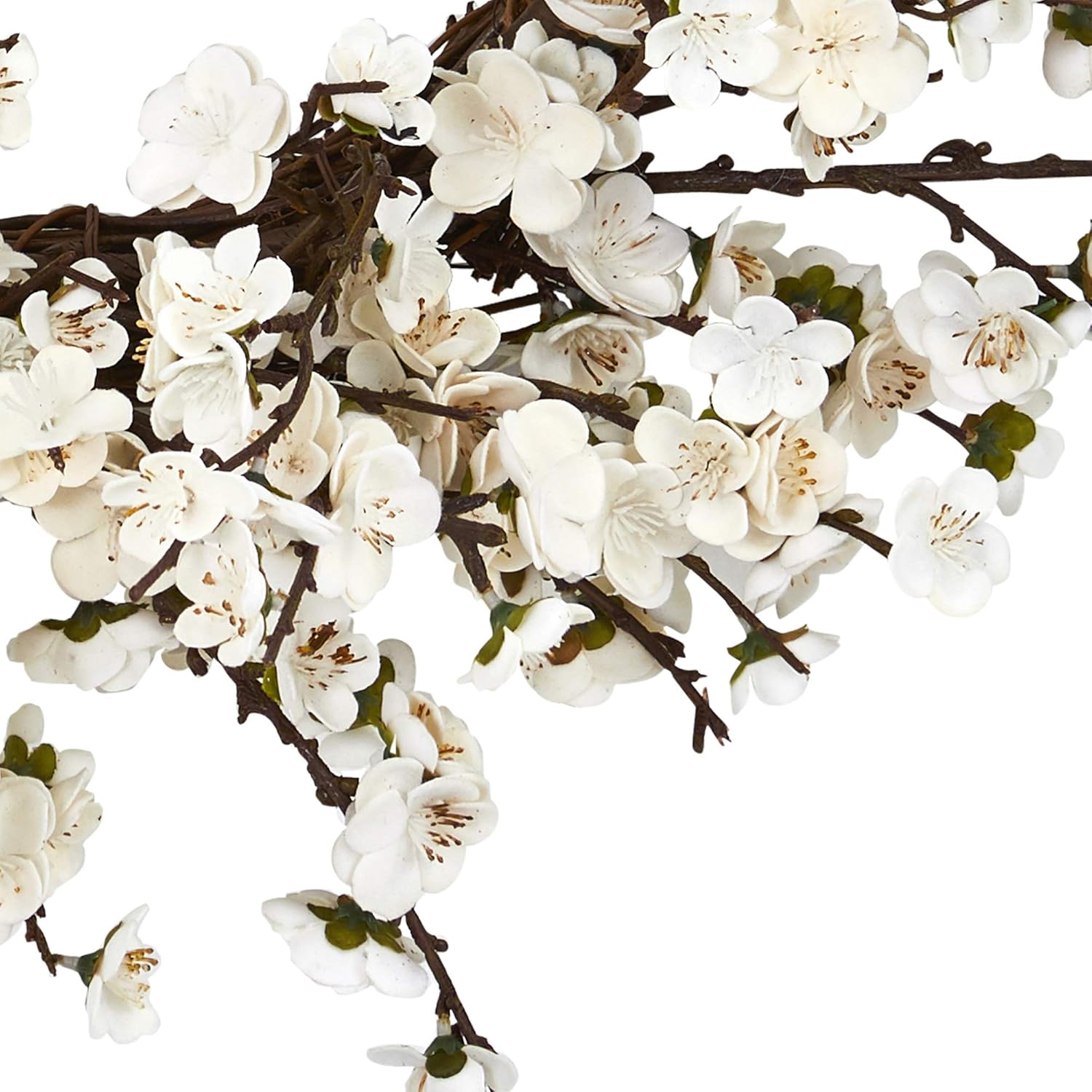 Nearly Natural 24 Inch Plum Blossom Wreath