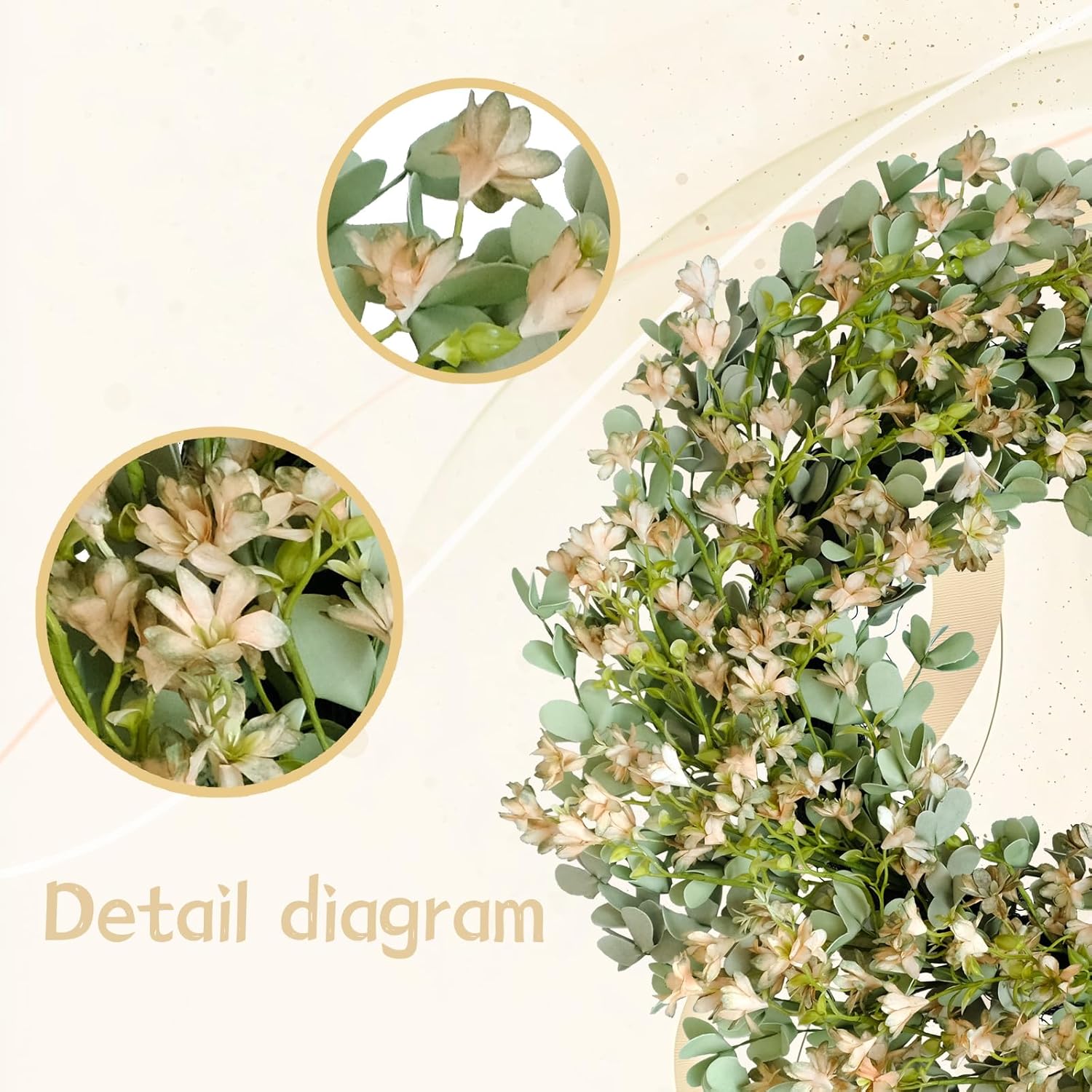 Summer 24-Inch Wreath for Front Porch and Patio Decor