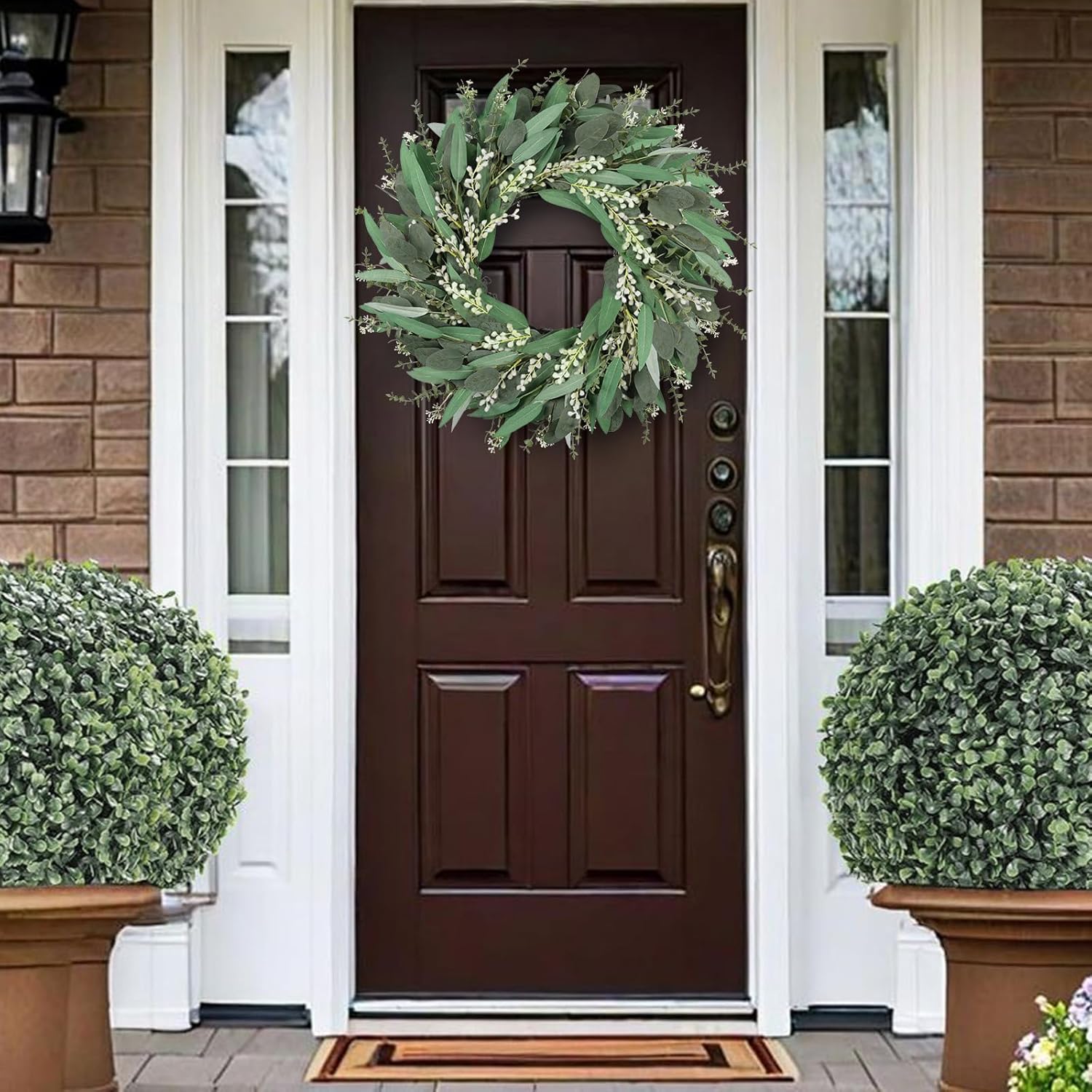 26 Inches Large Eucalyptus Wreath for Front Door