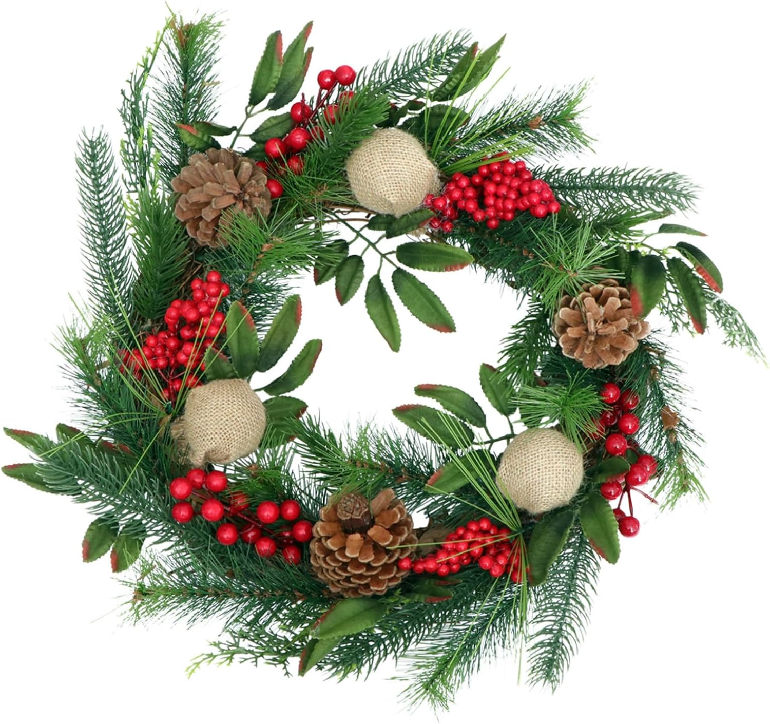 Healifty 2pcs Rattan Wreath for Home Party Decor