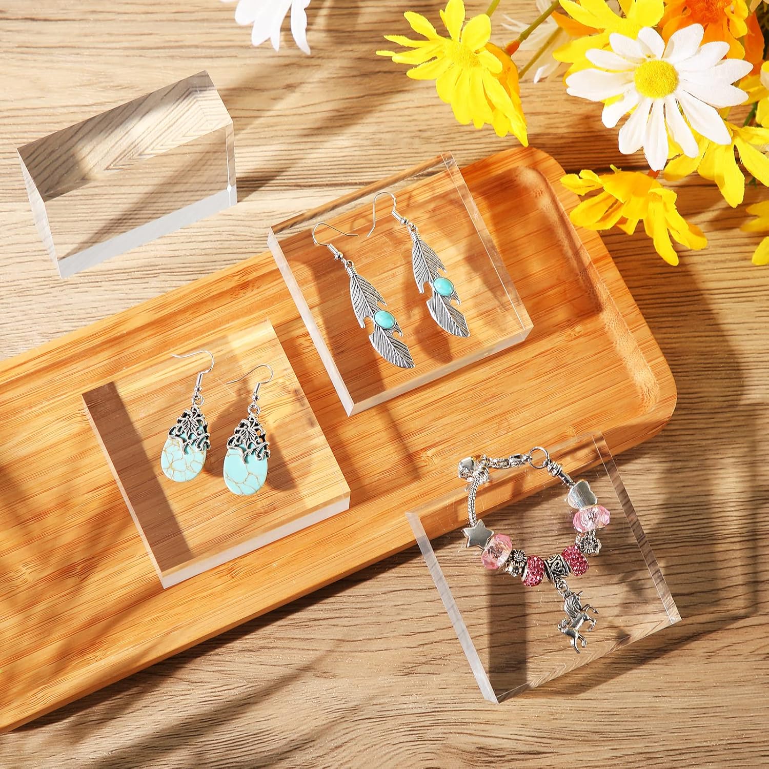 Remerry Acrylic Cube Display Stand Set of 4