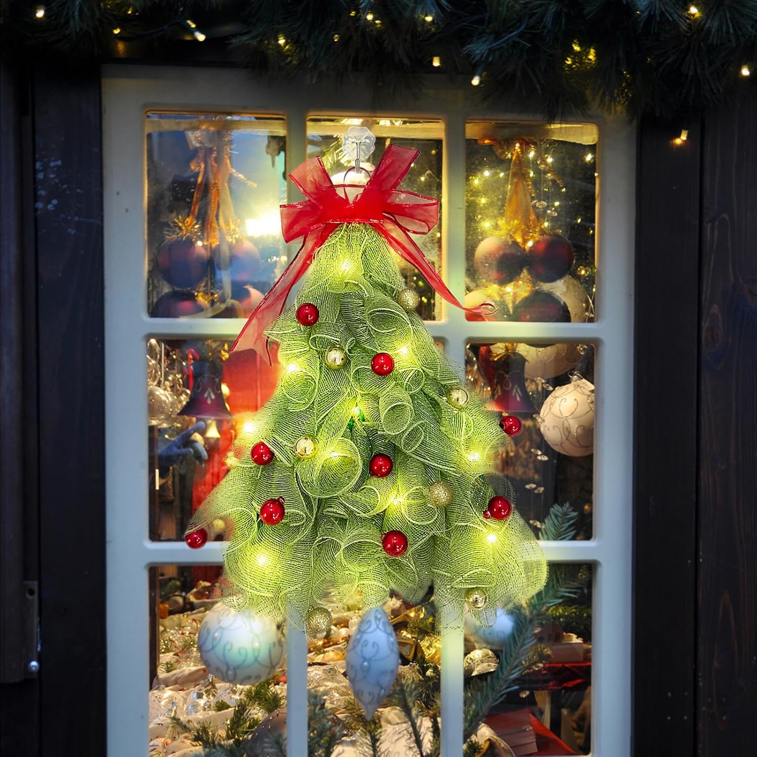 Handmade Silk Christmas Wreath for Front Door 1