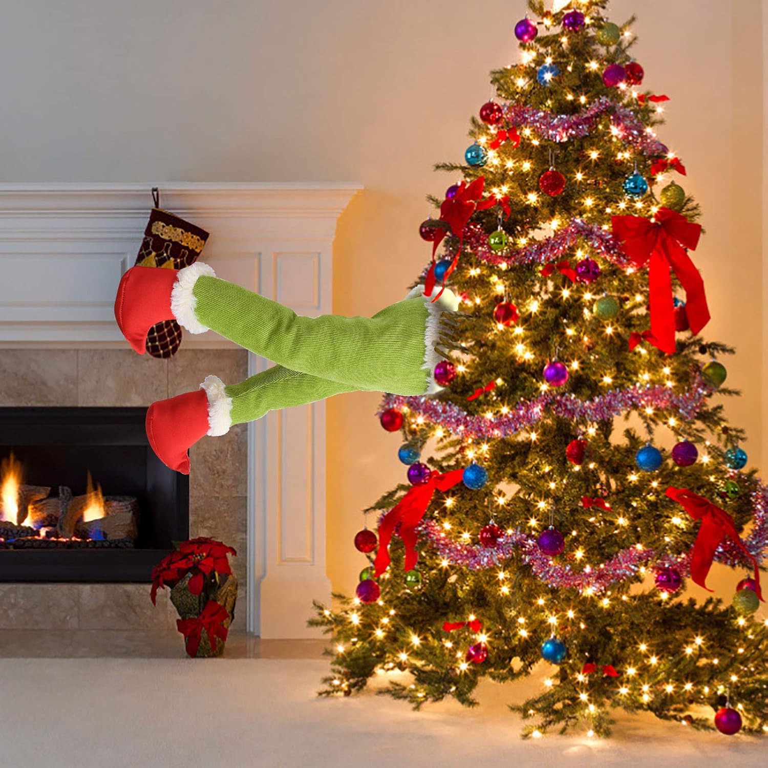 157 Inch Christmas Wreath with Metal Hanger