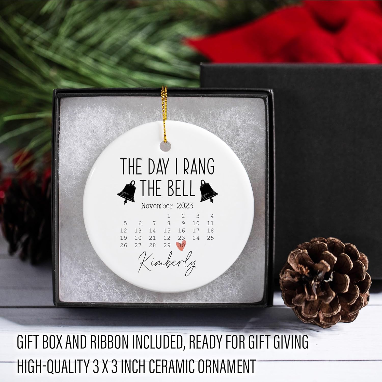End of Chemo Ornament Cancer Survivor Gift