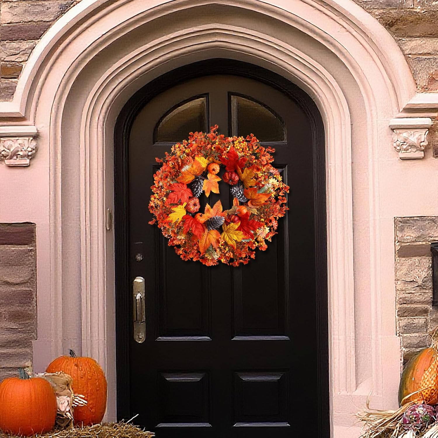22 Inch Fall Wreath for Front Door