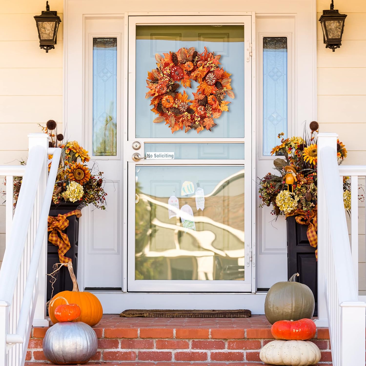 Sggvecsy 20 Autumn Front Door Wreath